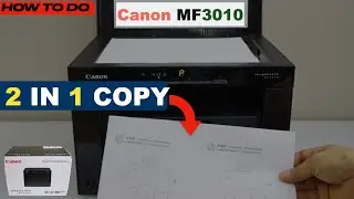 Демонстрация настроек копирования Canon Imageclass MF3010 (копирование 2-в-1)!
