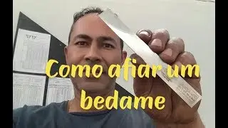Como afiar um bedame/ medida certa usinagem.