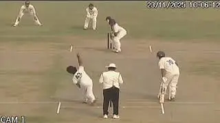 Nidhish Gaur Batting in Cooch Behar Trophy HARYANA Vs DELHI match at Airforce Ground, New Delhi.
