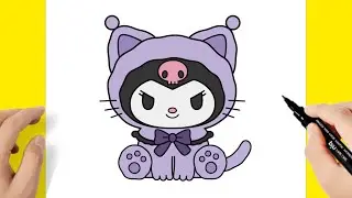 Como desenhar a Kuromi - Sanrio