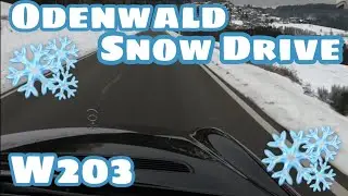 Mercedes Benz C Class Odenwald SNOW DRIVE | POV | OUTSIDE DRIVE | DriveMaTe