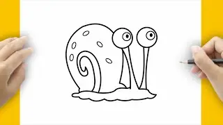 HOW TO DRAW GARY FROM SPONGEBOB