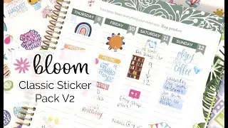 bloom daily planners&reg; - Classic Planner Sticker Pack V2 8 sheets Over 708 stickers!
