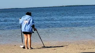 I SPENT 5 Hours TREASURE HUNTING This BEACH.. Was it Worth it?