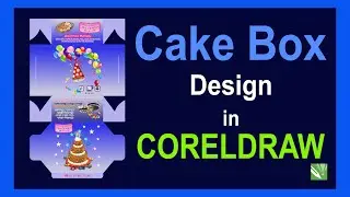 Cake Box  Package Designing in Coreldraw