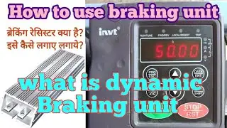 How to use braking resistor in vfd / breaking unit in vfd / invt me braking connection / invt chf