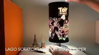 Lago Scratch Light Toy Story4 DIY Lamp with Blank Paper