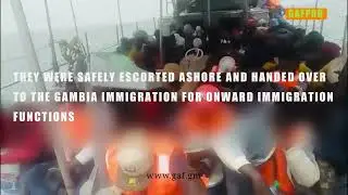 THE GAMBIA NAVY IN CONCERT WITH GUARDIA CIVIL INTERDICT A MIGRANT BOAT ON SATURDAY 22 JUNE 24