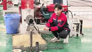 Full diesel engine floating fish feed pellet machine _ Introduction from Bill