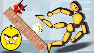 Satisfying mobile game play 9999 Ragdoll Fall: Break the Bones! 🆚DRAW TO SMASH(Ball 2048) level 999