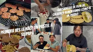Preparo el almuerzo como en mi pueblo/después de muchos años así festejan a su papá 👨❤️