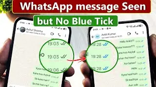 whatsapp message seen but no blue ticks | how to show whatsapp blue ticks