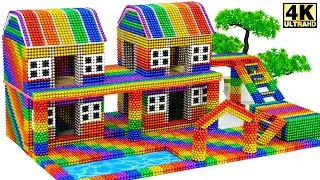 DIY - How To Build Beautiful Villa And Swimming Pools With ASMR Magnetic Balls