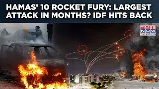 Hamas Fires 10 Rockets At Israel In Largest Attack in Months| IDF Hits Back- Bombs Gaza Launch Sites