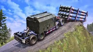 UNREAL! Rocket Launcher Truck Navigates TREACHEROUS Mountain Passes 🚛💣