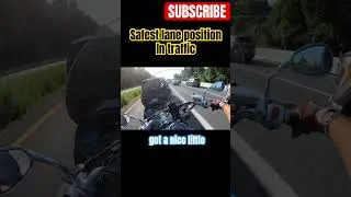 Safest lane position while in traffic. #motorcycle #viral #foryou