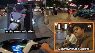 Phản Ứng Khi Thấy Dàn Đèn Xe Hơi Trên SH350i - Dạo Phố Đêm Sài Gòn