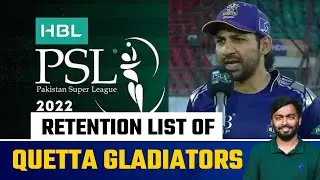 Quetta Gladiators Retention list : Jason Roy, Sarfaraz Ahmed, Nawaz | HBL PSL 2022 Retention list