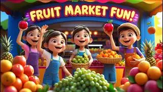 FRUIT MARKET Song | FUN LEARNING for TODDLERS and PRESCHOOLERS