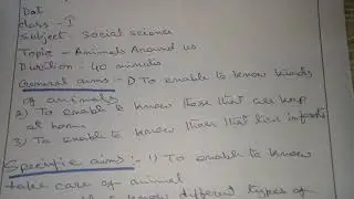 D.el.ed lesson plan social science
