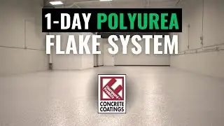 🌱1-DAY E-GREEN Polyurea Flake System!🌱