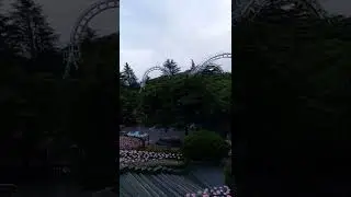 this vekoma boomerang is inside a forest!