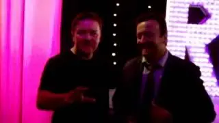 Ricky Gervais meets his Doppelg&auml;nger