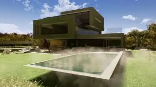 Luxus Designvilla Sichtbeton - Moderner Architekturentwurf