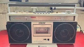 SONY CFS-V2 [220V] เครื่องเล่นวิทยุ+Line in วินเทจ ใช้งานเต็มระบบ [ต่อโทรศัพท์ได้][Made in Japan]