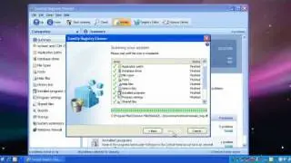 Cleaning The Registry Using TuneUp Utilities 2009 - Windows XP