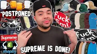 Supreme Is Over.. FW22 Week 19 Drop, What's Postponed | Shopify &  Supreme TEAMED UP?