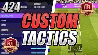 FIFA 21 BEST CUSTOM TACTICS + PLAYER INSTRUCTIONS 424 / 422 FORMATION!