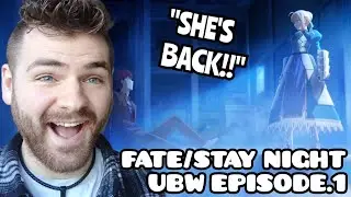 SABER IS HERE!! | FATE/STAY NIGHT | UNLIMITED BLADE WORKS | EPISODE 1 | NEW ANIME FAN REACTION!