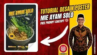 Tutorial Desain Poster Kuliner Mie Ayam Pakai Ai Gratis | Free Prompt Chatgpt