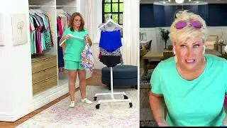 Kim Gravel x Swimsuits For All Blouson Top and Shorts Set on QVC