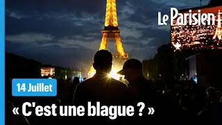 La d&eacute;ception des spectateurs apr&egrave;s le feu d'artifice du 14 Juillet