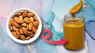 🍈 Got almonds?  Make ROASTED ALMOND BUTTER with only 1 ingredient!