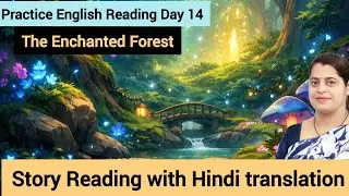 ENGLISH reading practice| Story - The Enchanted Forest| Improve Reading, Translation & Vocabulary