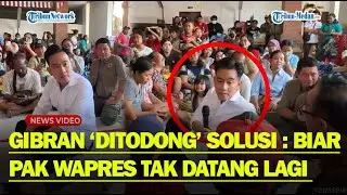 GIBRAN 'LEMPAR' Microfon Saat Diminta Warga Solusi Cegah Banjir