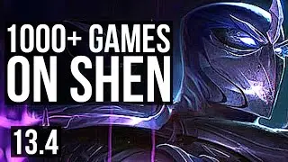 SHEN vs ALISTAR (TOP) | 3.5M mastery, 2/0/5, 1000+ games | KR Diamond | 13.4