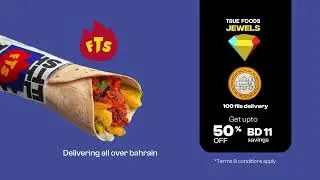 50% OFF - Flame Thrower Shawarma & 100 Fils Delivery - Bahrain
