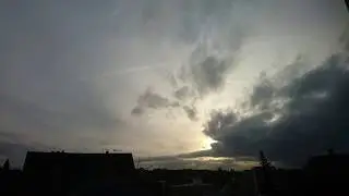 30/1/17 Sunset sky time lapse over Nottingham, UK