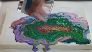 Oddly Satisfying Acrylic Pouring !! Abstract Acrylic Painting for Beginners