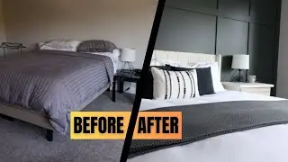 DIY Accent Wall and Bedroom Makeover! CRAZY Transformation!
