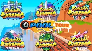 ALL 8 BALL POOL EVENT LOCATIONS IN SUBWAY SURFERS GREECE 2025