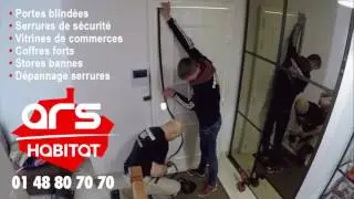 ARS Habitat, installation rapide d'une porte blind&eacute;e