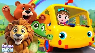 Wheels on The Bus Bear Hippo Monkey +More Lalafun Nursery Rhymes & Kids Songs