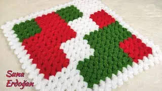 ❤️ YENİ TASARIM @sunaerdogan8185 TAKIM Tetris KARE LİF MODELİ  YAPIMI | ADIM ADIM YAPILIŞI