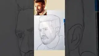 Jaat Sunny Deol Drawing #jaat #sunnydeol #drawing