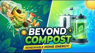 Beyond Compost: Turning Kitchen Waste into Renewable Home Energy! /Home Biogas System #Biogas